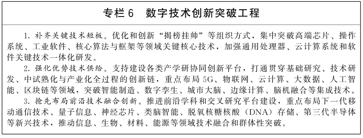 國(guó)務(wù)院關(guān)于印發(fā)“十四五”數(shù)字經(jīng)濟(jì)發(fā)展規(guī)劃的通知