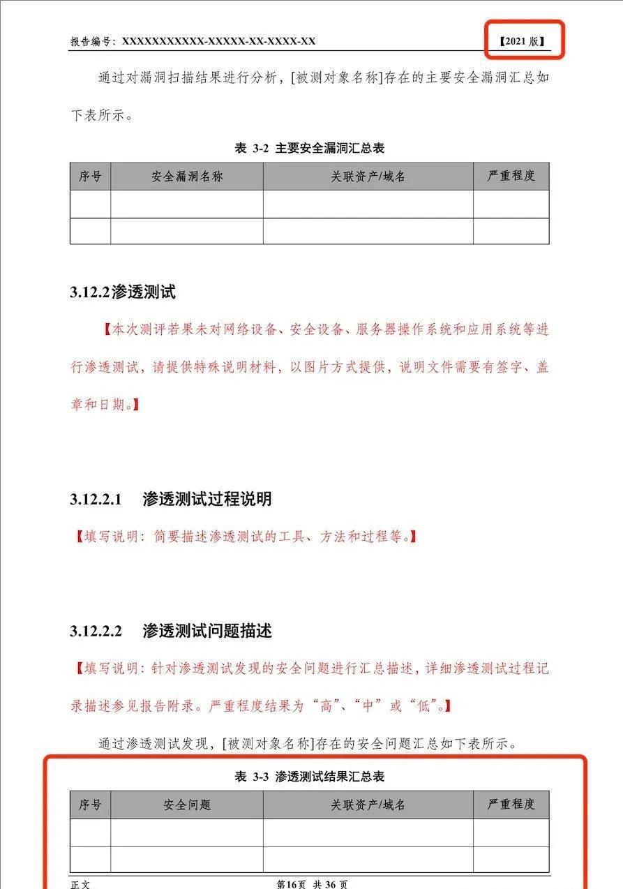 《網(wǎng)絡(luò)安全等級測評報告模版（2025版）》重大變更