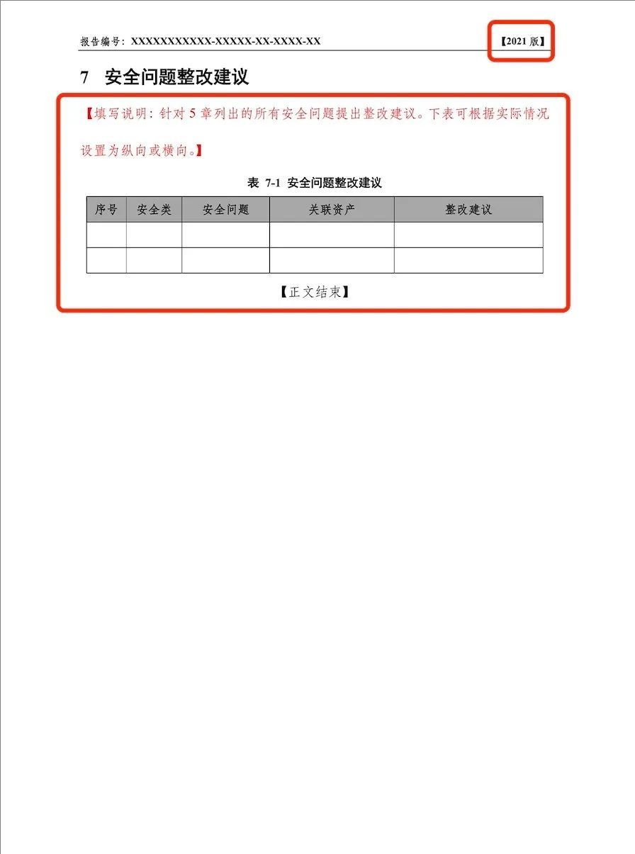 《網(wǎng)絡(luò)安全等級測評報告模版（2025版）》重大變更
